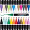 24 Colors Acrylic Paint Pens Medium Tip Quick Drying Paint Marker Kit for Rock Painting Fabric Wood Canvas Metal Ceramic Glass - Set of 24 Colors Acrylic Pen Craft Supplies Gift for Crafter in Your Life